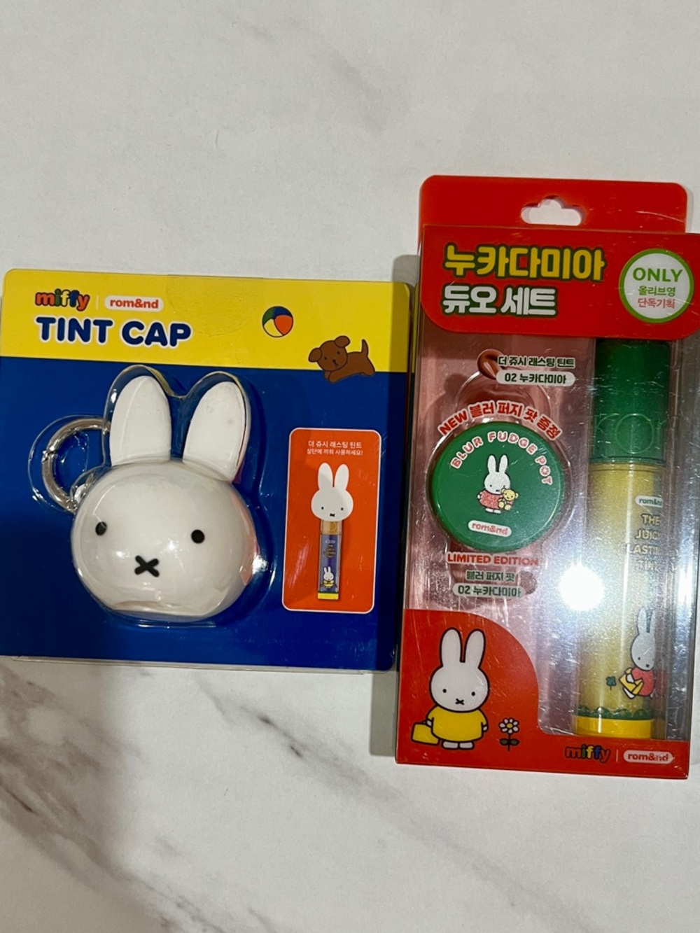 Rom&nd- Miffy Tint Cap and Lip Duo Set - Nucamadia